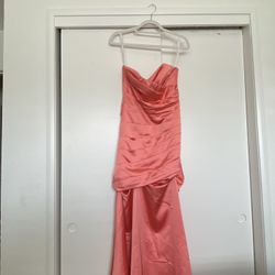 Peach/ Pink Prom Dress 