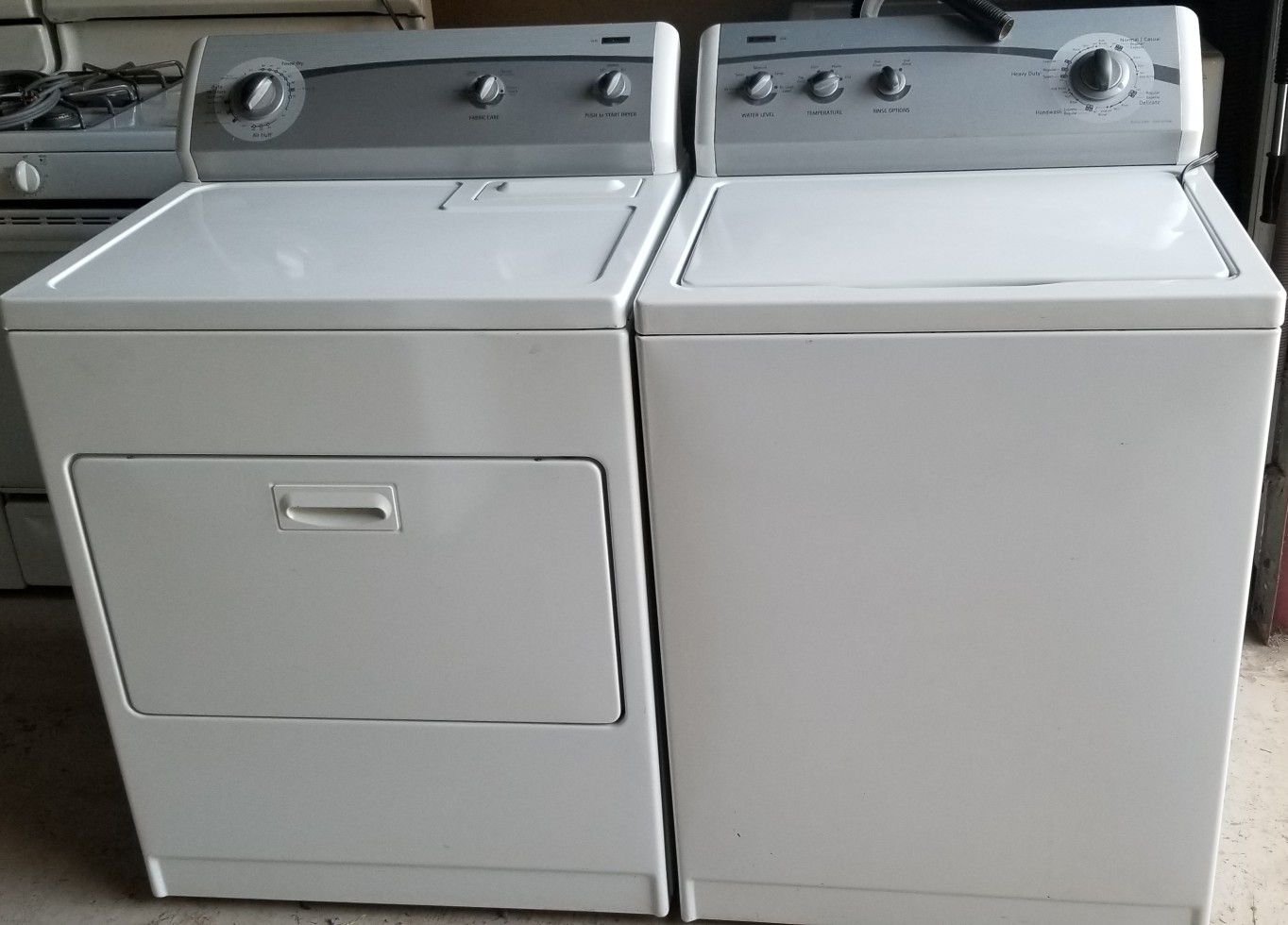 matching set washer and electric dryer