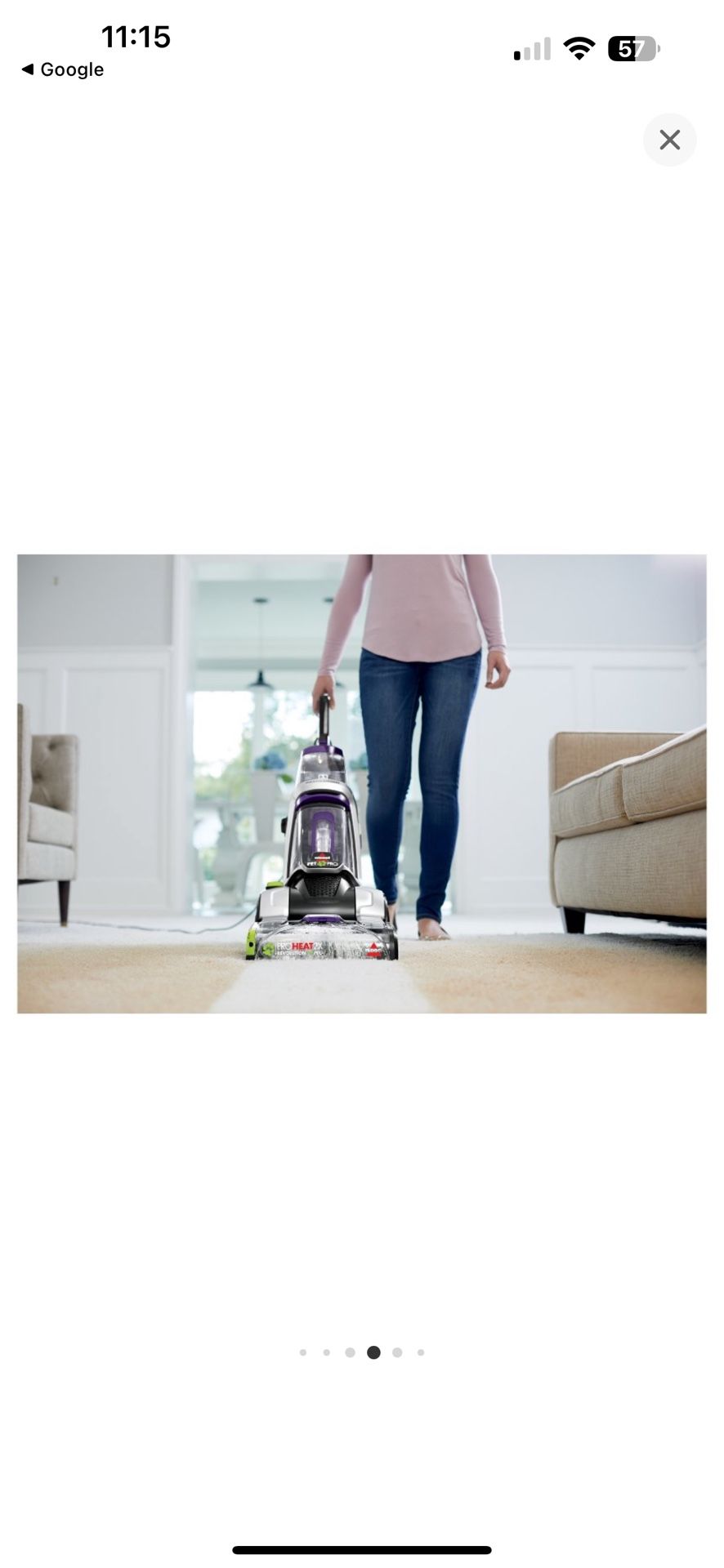 Bisell Pet Pro Vacuum Professional Grade Deep Cleaning For Carpet For Pet Mess Upholstery Tool Included