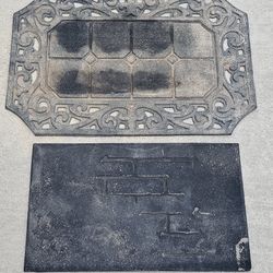 (2) Decorative Garage / Front Door Mats