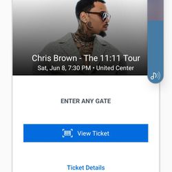 Chris Brown Ticket 