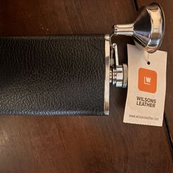 Stainless Steel Wilson’s Leather Flask 