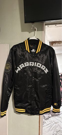 Starter Golden State Warriors Rakuten Satin Bomber Jacket