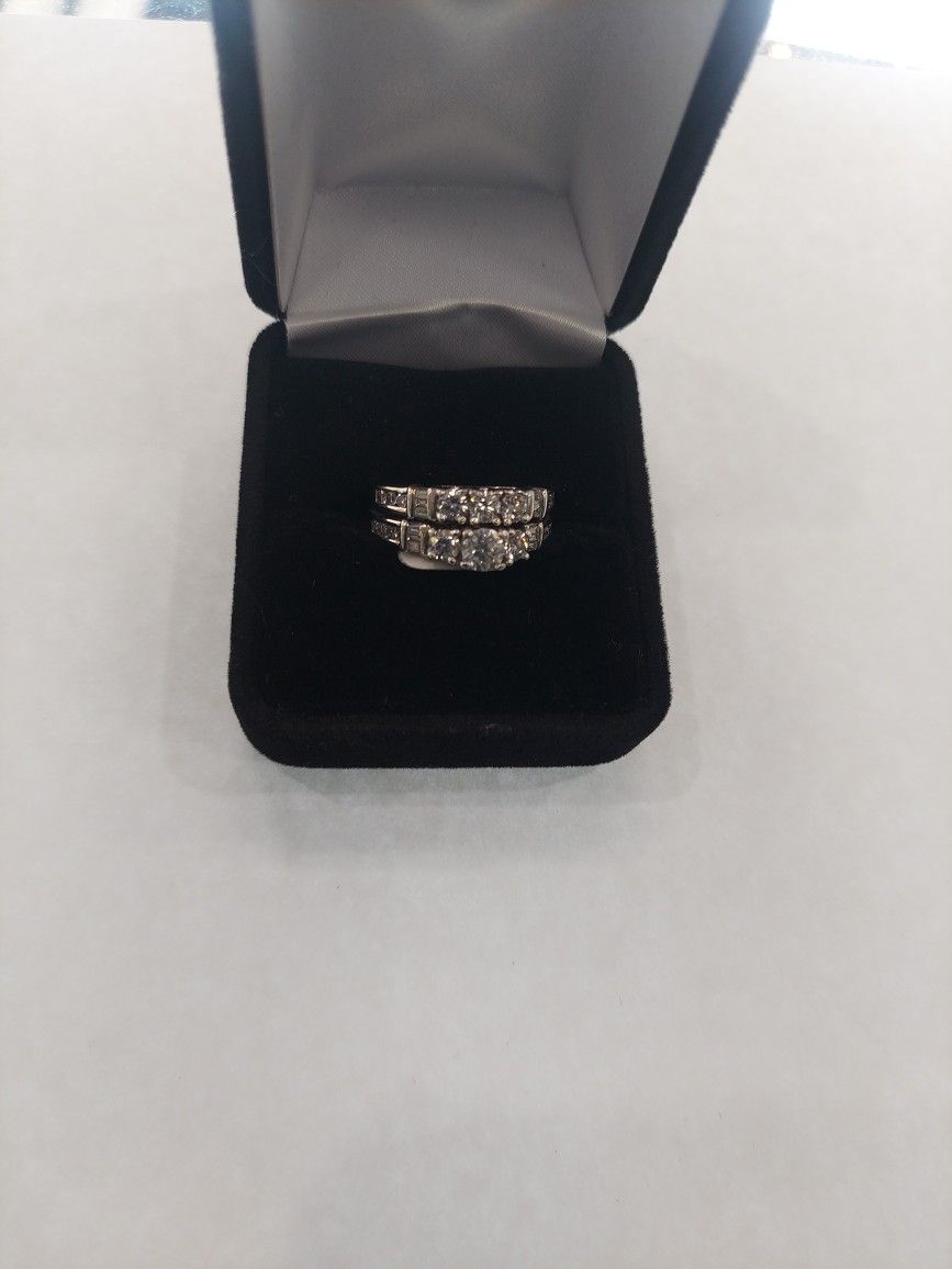 14k 10.2g 1.75carat Wedding Set