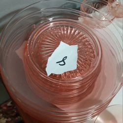 Depression Glass Dishes-pink