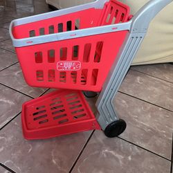 Kid Toy Grocery Cart