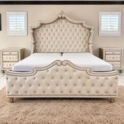 Modern california king size bed frame | mattress sold separately