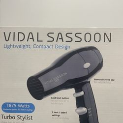 Vidal Sassoon 1875-Watt Turbo Stylist Hair Dryer