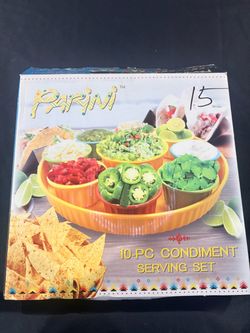 Parini 10-Piece Condiment Serving Set