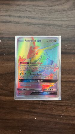 2018 Pokemon Sun & Moon Celestial Storm 177 Full Art/rayquaza GX Secret
