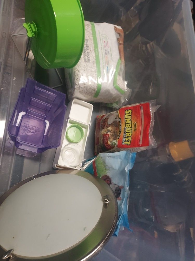 Hamster OR Other Creature Enclosure, Food And Supplys