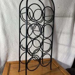 Arched wrought Iron Wine Rack