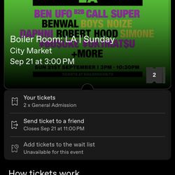 Los Angeles Boiler Room Tickets