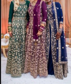 Pakistani long dresses