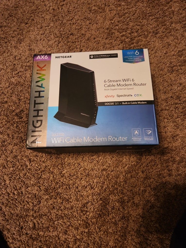 Netgear Nighthawk Cable Modem Router CAX30