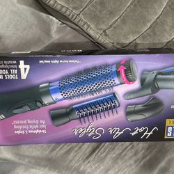 Hot air curling iron