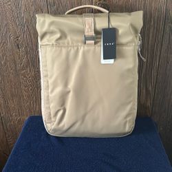 Senz Sam Commuter Backpack In Latte Brown Waterproof NWT 170$
