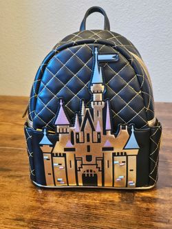 Loungefly Disneyland 70th Anniversary Sleeping Beauty Castle Mini Backpack