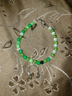 Shades of green bracelet