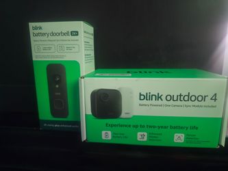 Blink Outdoor 4 Camera & Battery Doorbell 2K+ Bundle