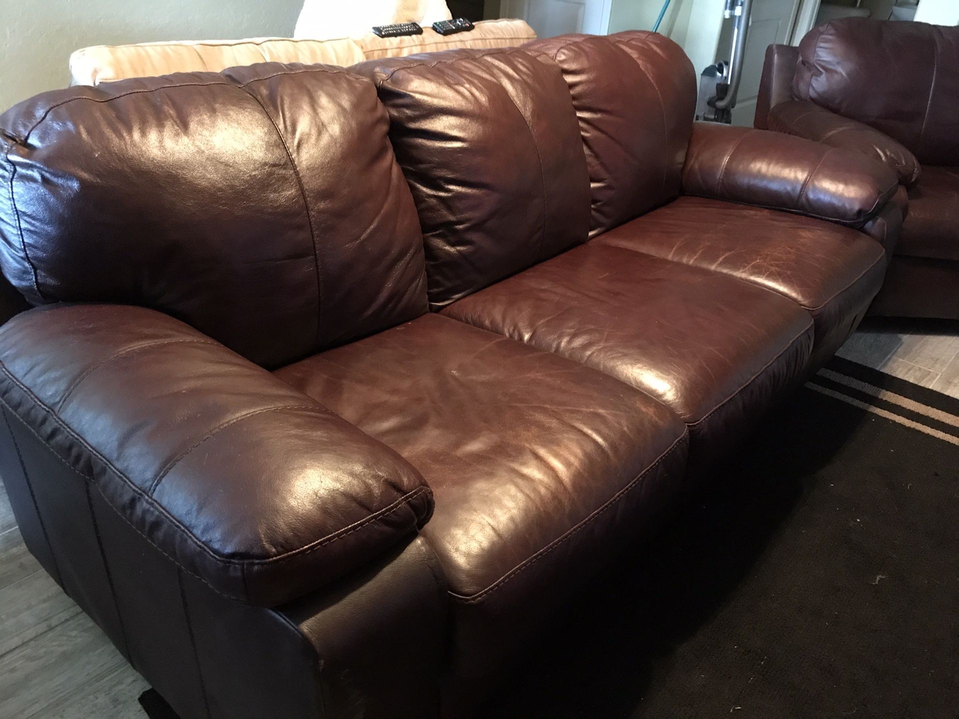 Leather couch and chair set for Sale in Chandler, AZ OfferUp