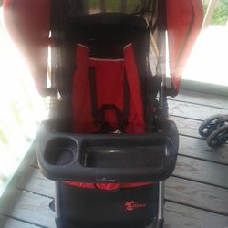 Disney Mickey Mouse Red And Black Strollers