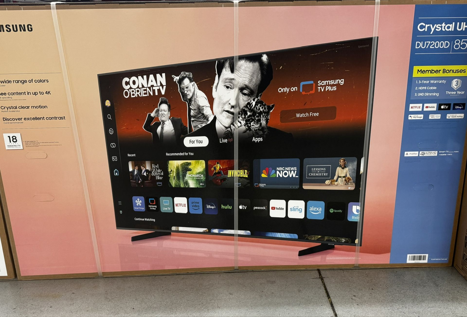 😲😲 BRAND NEW 2024 85 SAMUNG 7 SERIES 4K SMART TV. BLUETOOTH, SMART REMOTE, 1 YR WARRANTY