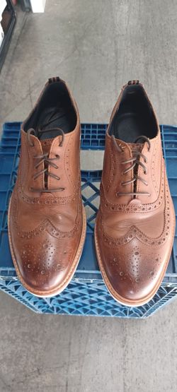 Cole Haan Brown Leather Wing Tips Near New Condition