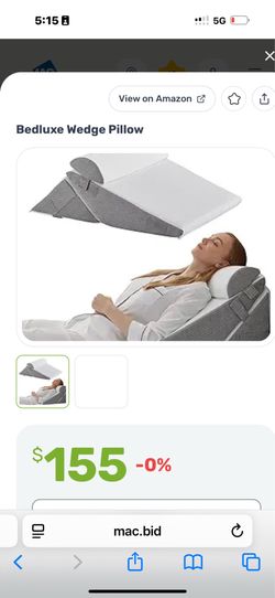 Bed luxe wedge pillow