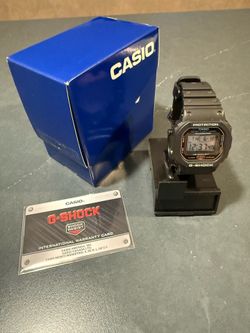 New Casio G Shock DW5600-E with Box and Papers