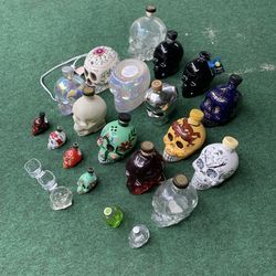 CRYSTAL HEADS VODKA EMPTY BOTTLE GLAS SKULLS