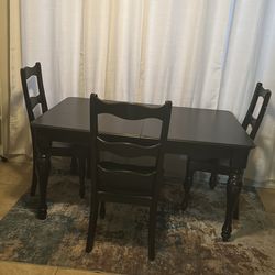 Solid wood table and a chairs