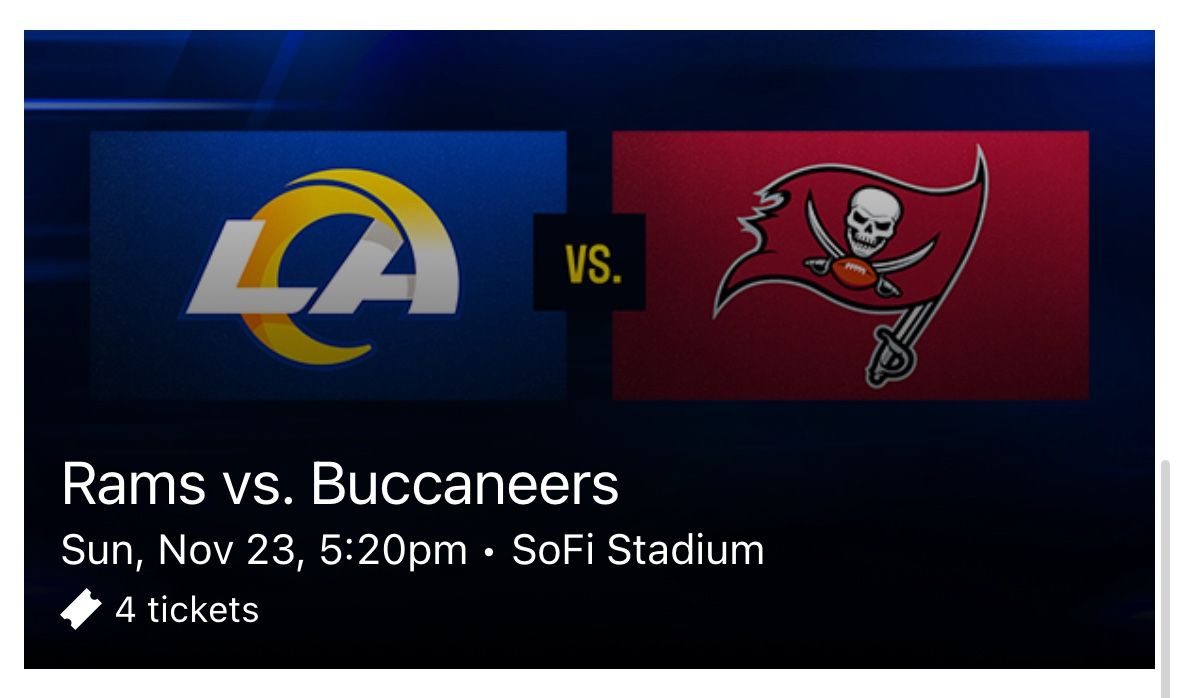 Rams V Buccaneers