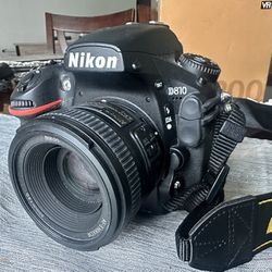 Nikon D810 With Nikkor 50mm 1.8G 
