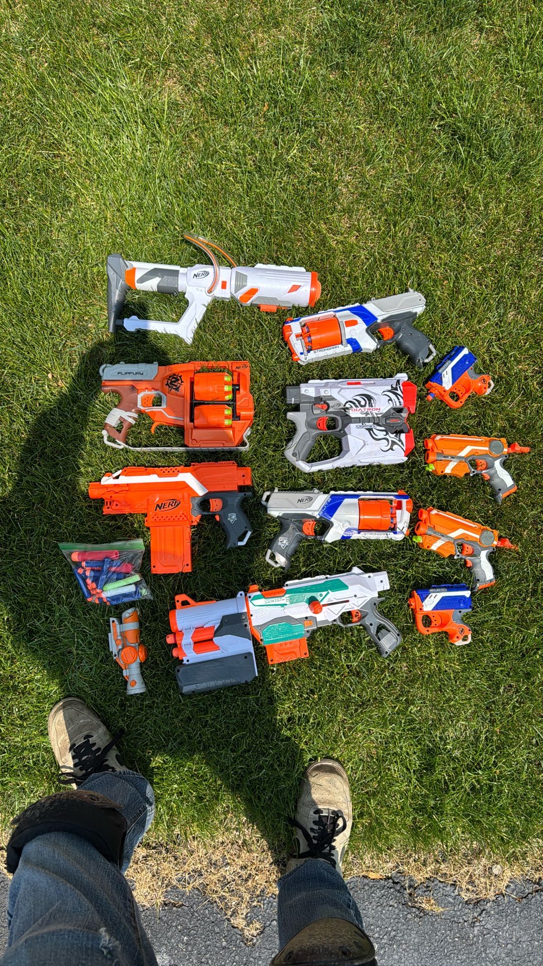 Nerf Gun Lot Diatron, Flipfury And More