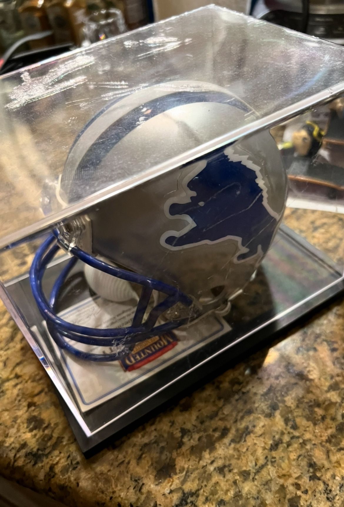 Autographed Football Helmet & Jersey