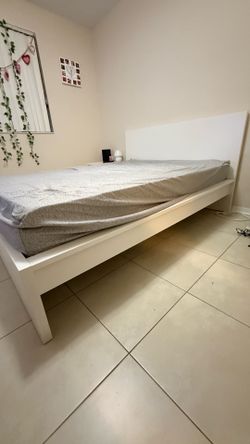 IKEA Queen Bed Frame – White – Excellent Condition