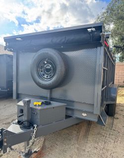 💪🏻Brand New HEAVY DUTY 14ft Long SCISSOR LIFT Hydraulic Dump Trailer FULLY LOADED delivered to your door 🚚