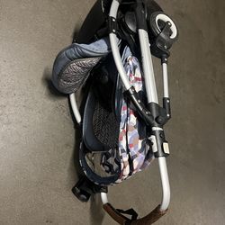 with car seat adapter and cup holder Bugaboo Bee 5 stroller with car seat, adapter and cupholder