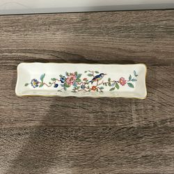Rare and Limited Edition Rare Aynsley Pembroke English Bone China Floral Pattern Mint Tray, England