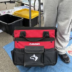 Husky rolling tool bag new 