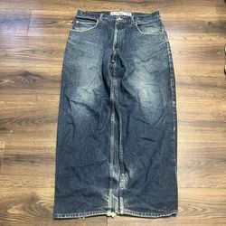 Baggy Anchor Blue Jeans/size-38x30/