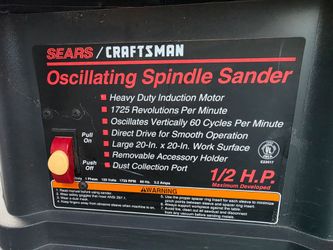 Craftsman oscillating spindle sander