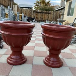 New Flower Pots Made Out Of Cement Perfect Gift 