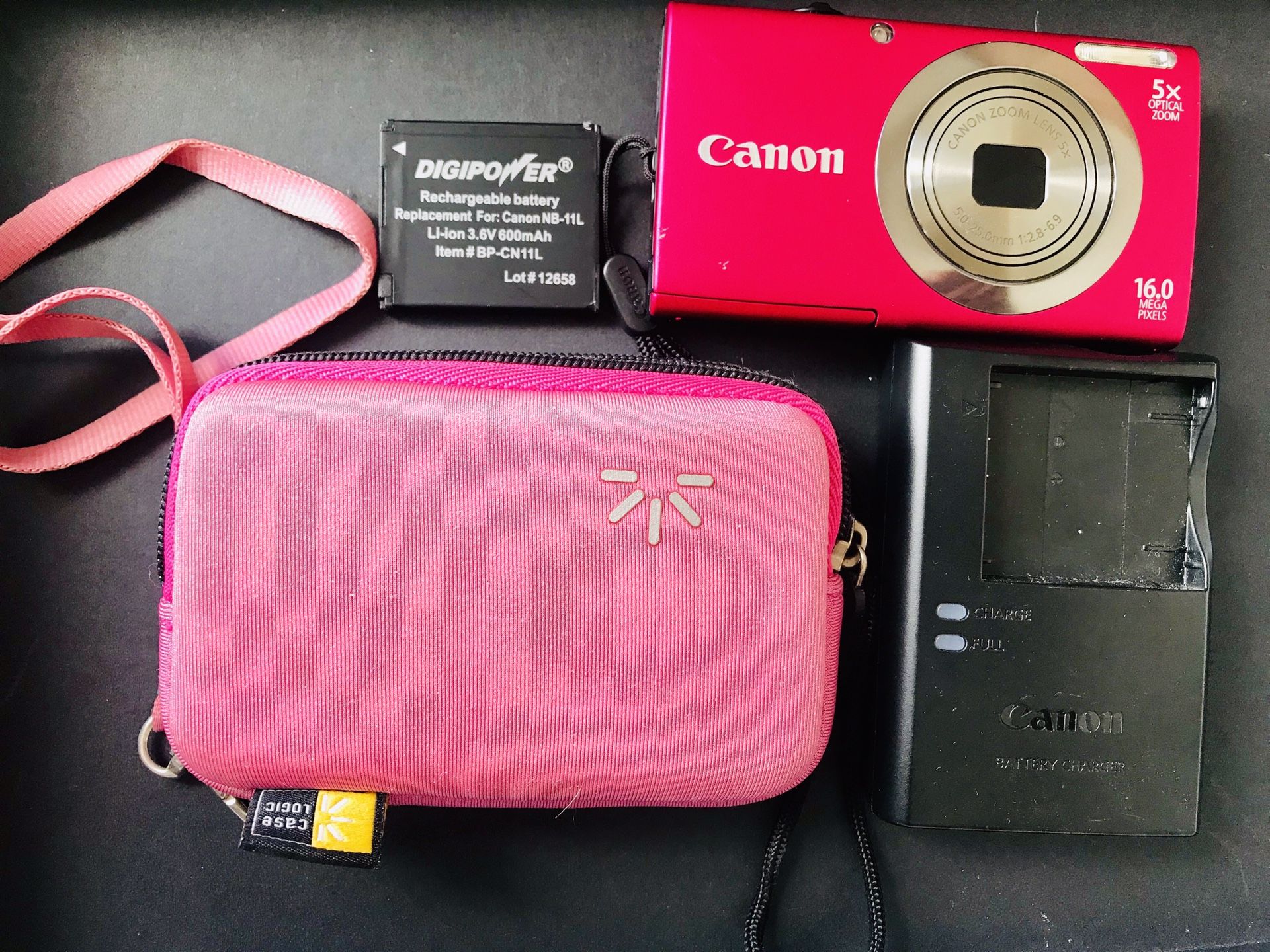 Pink Canon Digital Camera