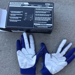 NXTRND Youth Football Gloves – Purple/White – Great Condition