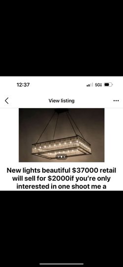 Renew These Two Chandeliers Retail For $34,000 Your Price 2000 