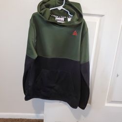 Boy's Size M/(8) Dark Green And Black Reebok Hoodie