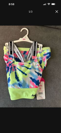 New girls justice size 10 bathing suit