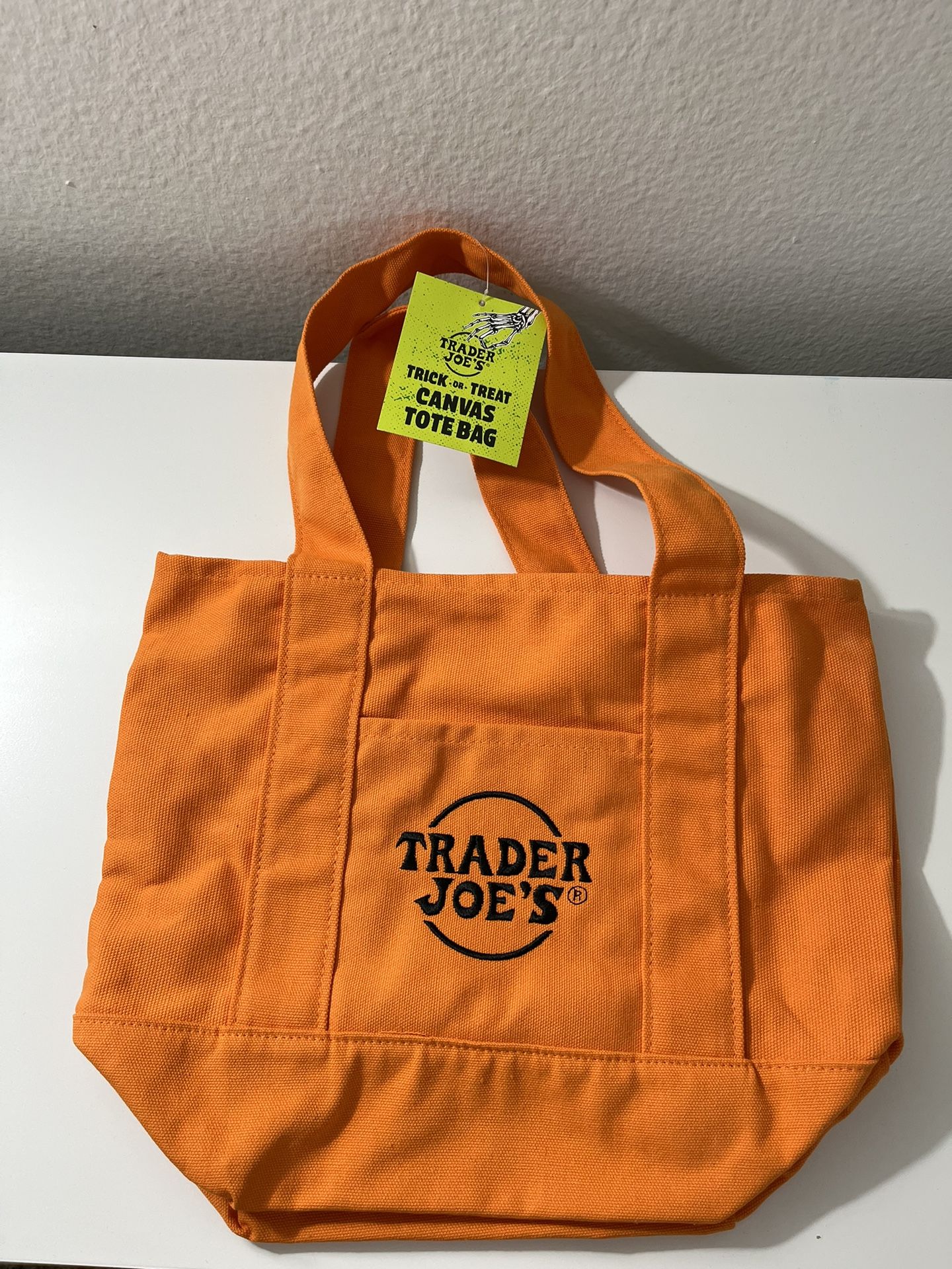 Trader Joe’s Tote Bag Orange Halloween Brand New